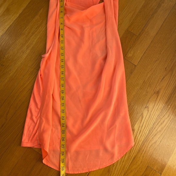 Fifteen Twenty Orange Silk Draped Blouse - Picture 4 of 5
